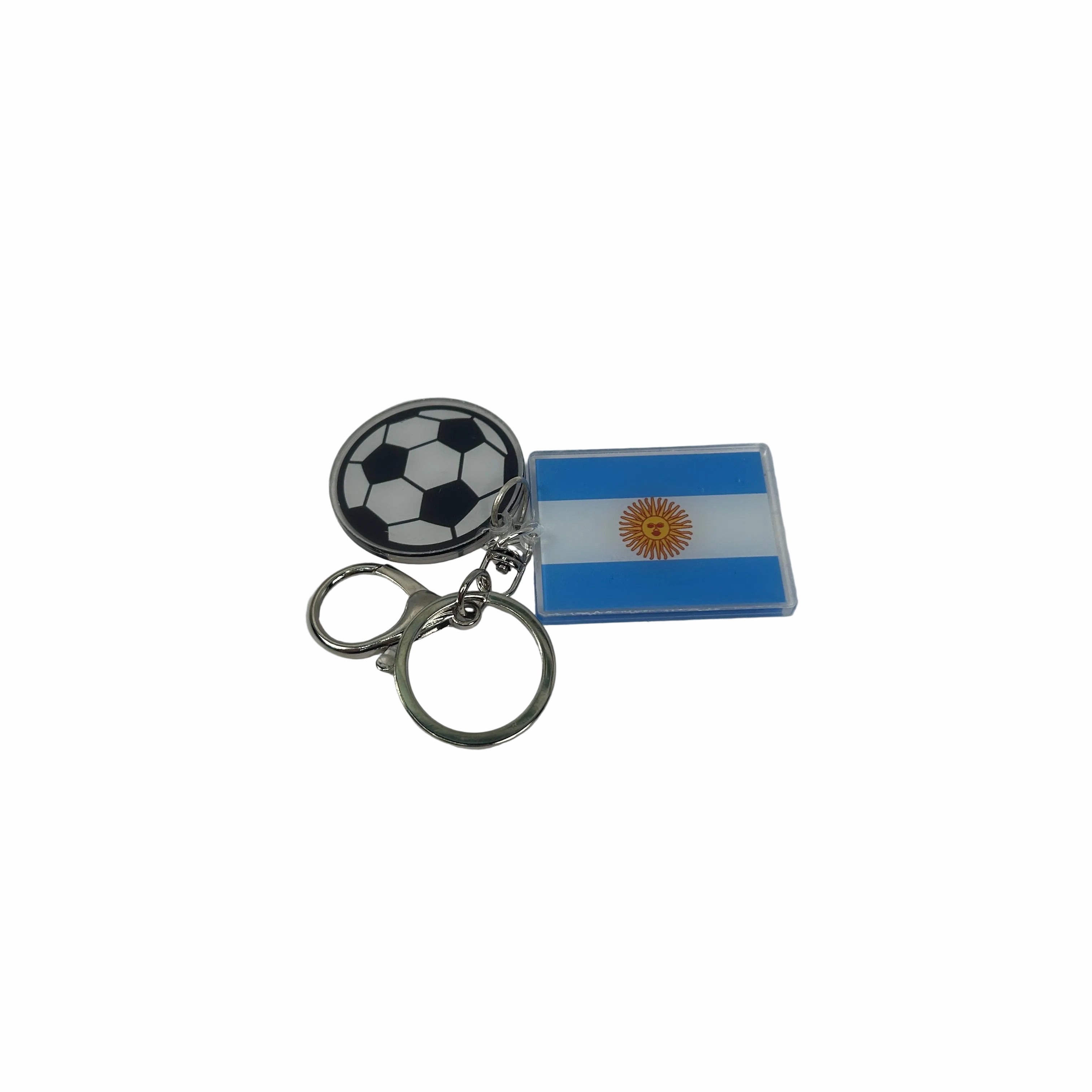 2D Argentina Soccer Keychain
