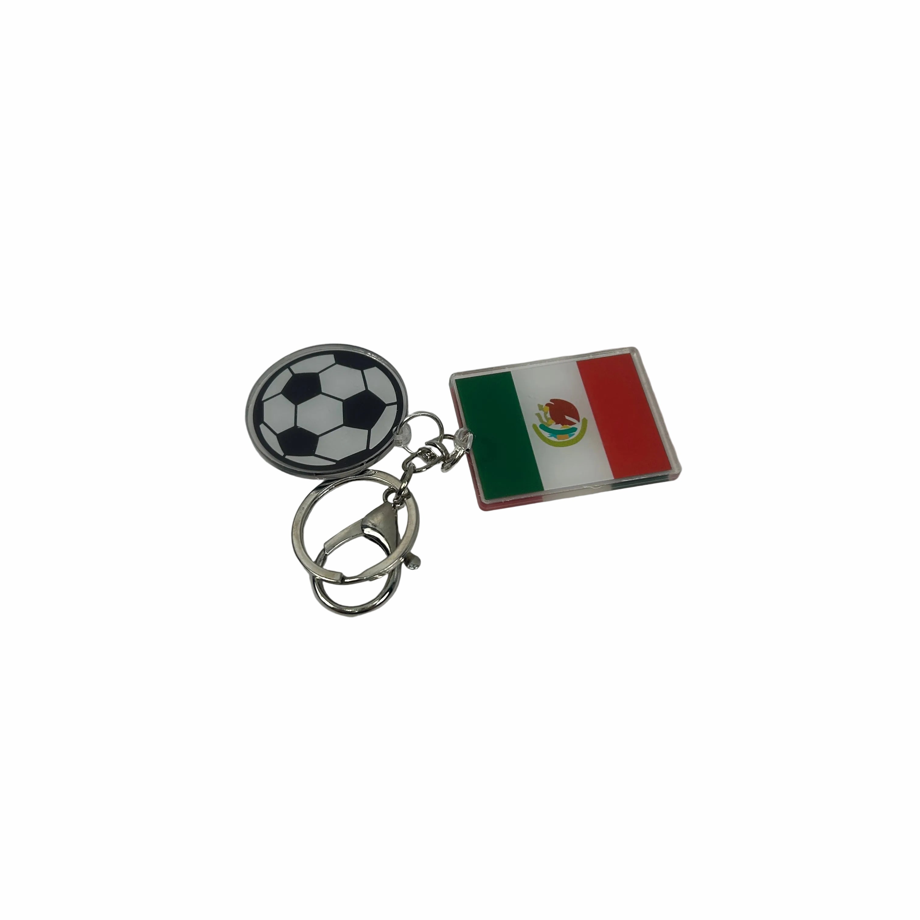 2D Mexico Soccer Keychain