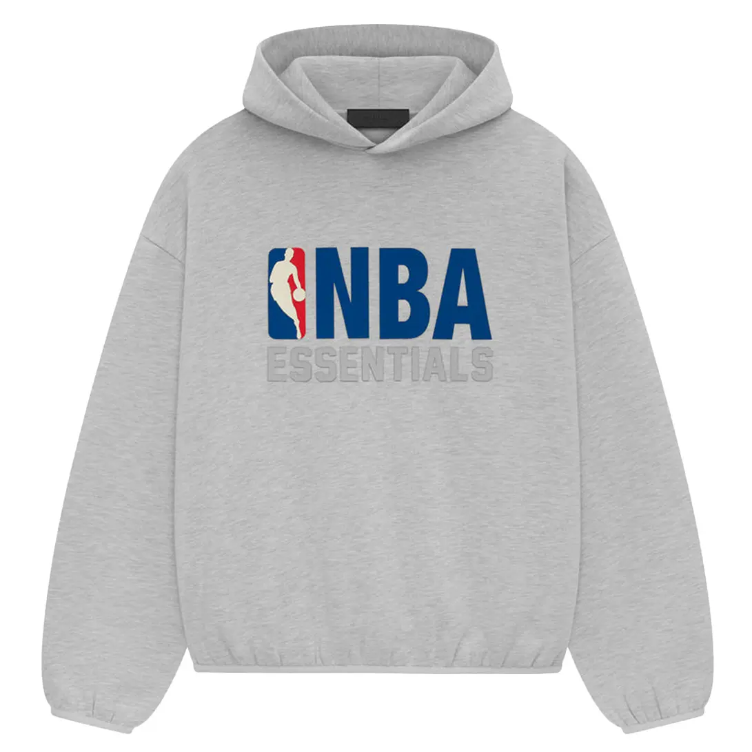 Fear of God Essentials x NBA Hoodie 'Light Heather'