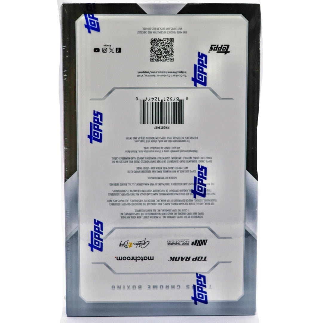 TOPPS CHROME BOXING TRADING CARD BOX