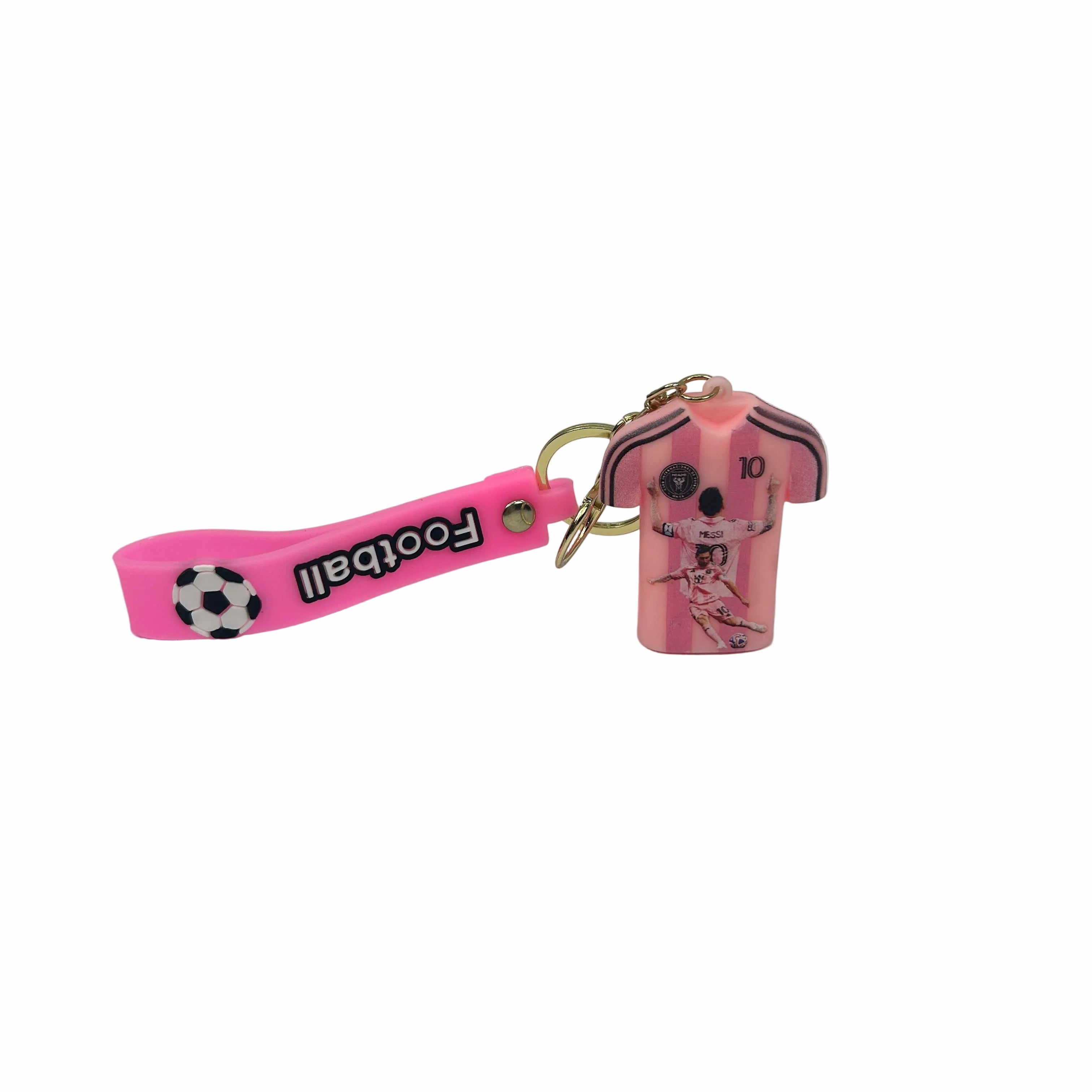 'Messi' Inter Miami Football Keychain
