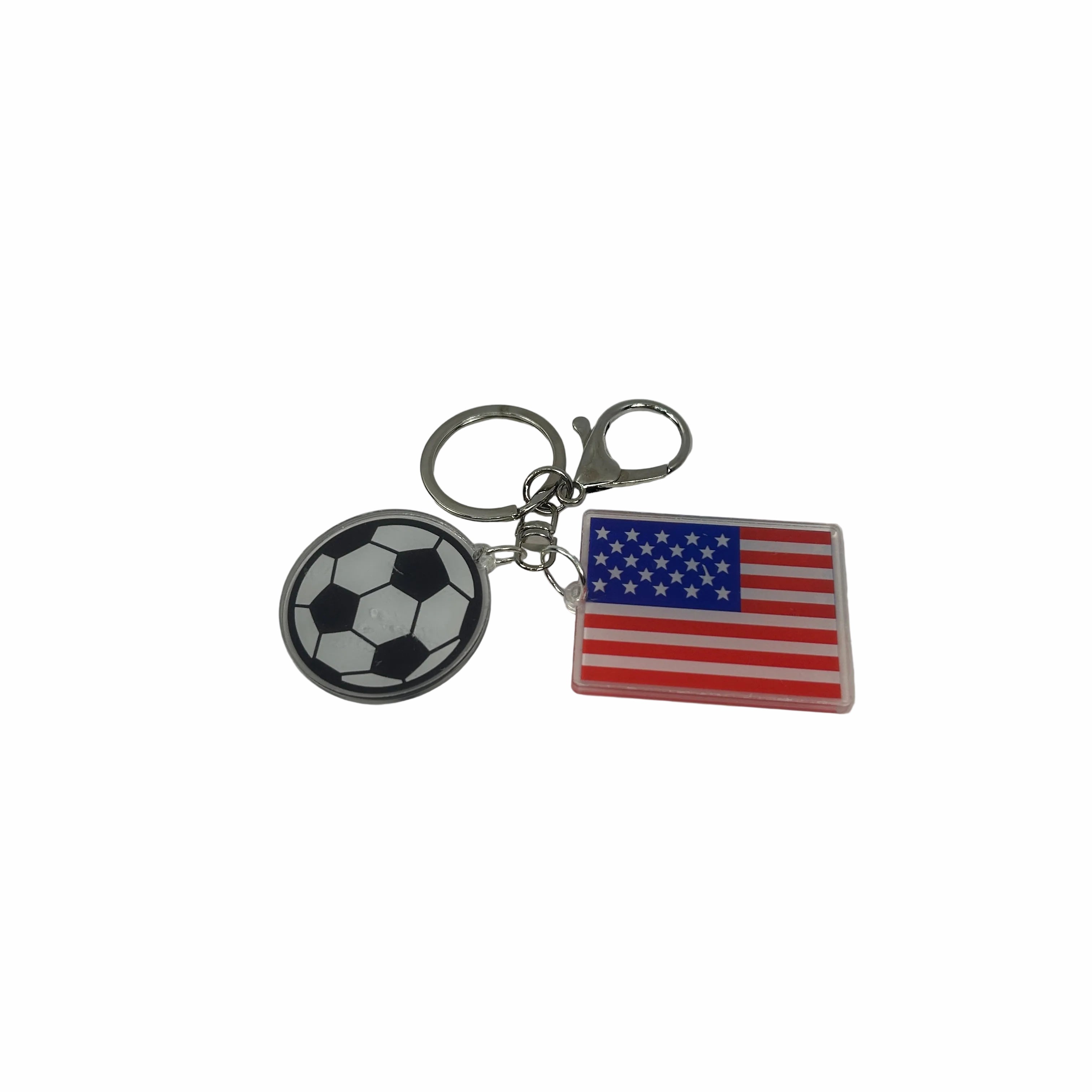 2D USA Soccer Keychain