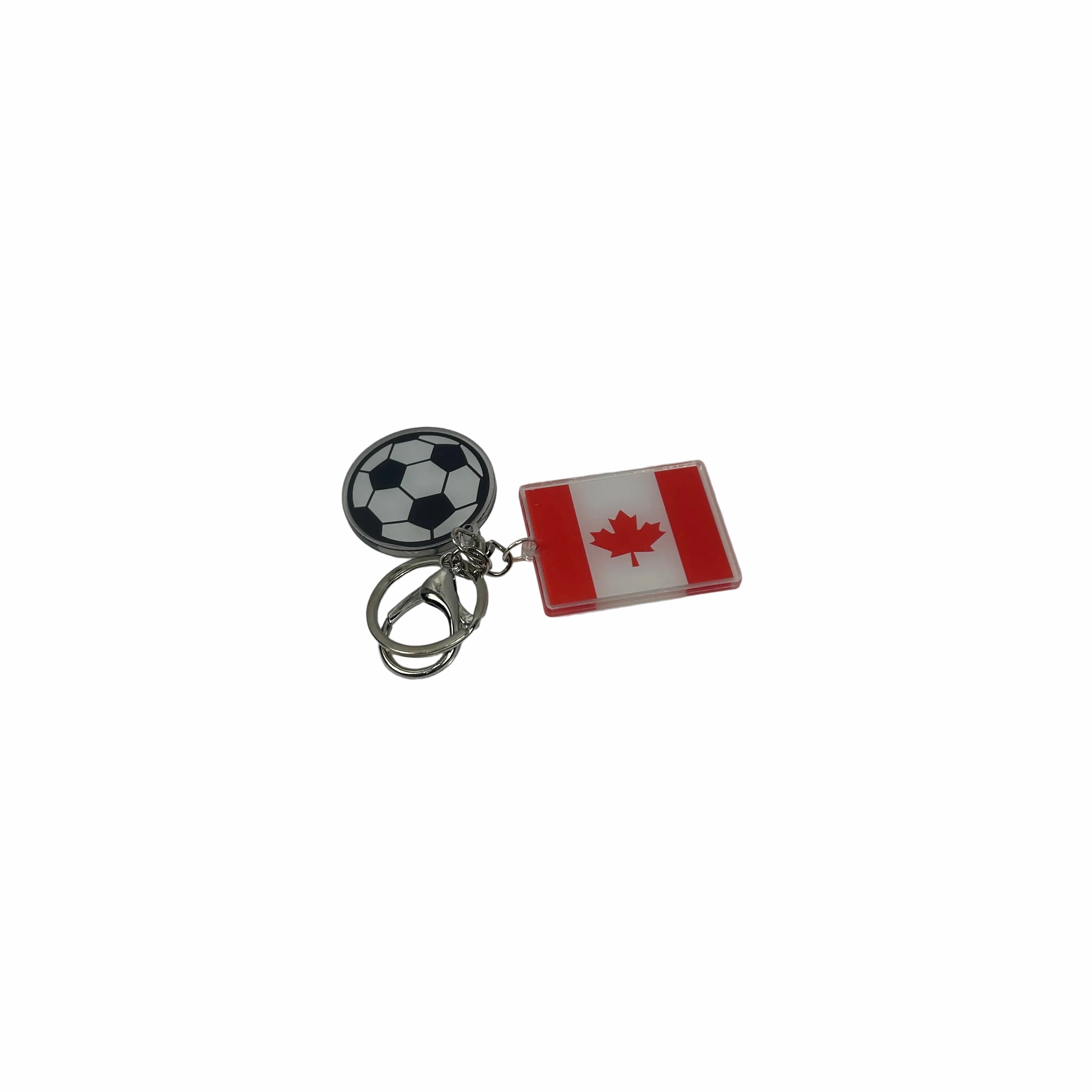 2D Canada Soccer Keychain